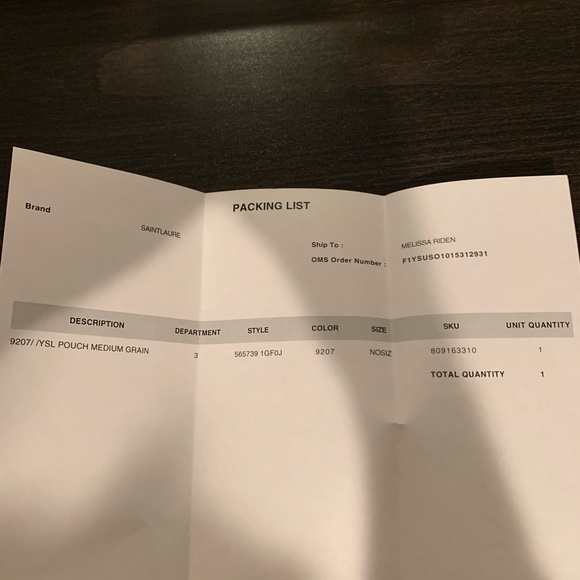 (SOLD) Authentic YSL clutch - Picture 7 of 9